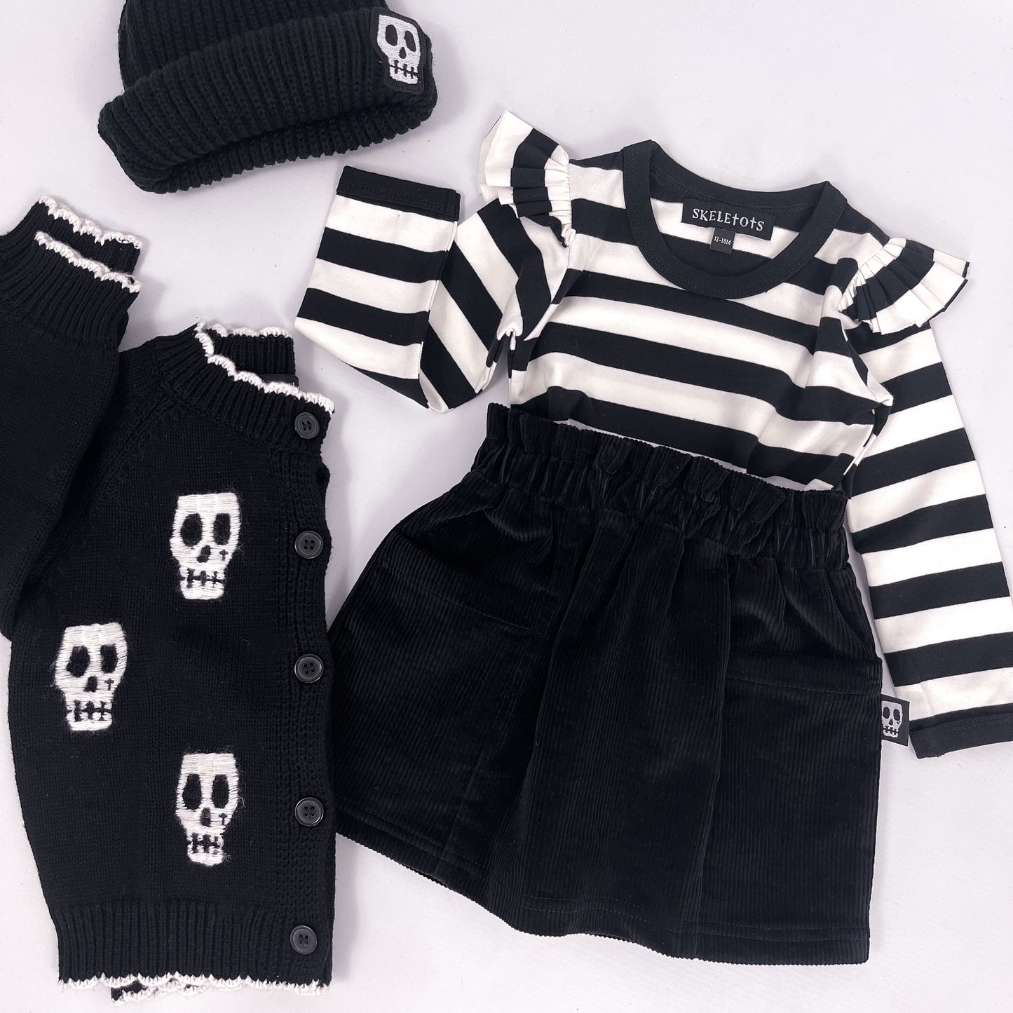 NOT SO BASIC BLACK CORD SKIRT