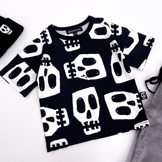 SKELLY SKULL ALL OVER PRINT TEE