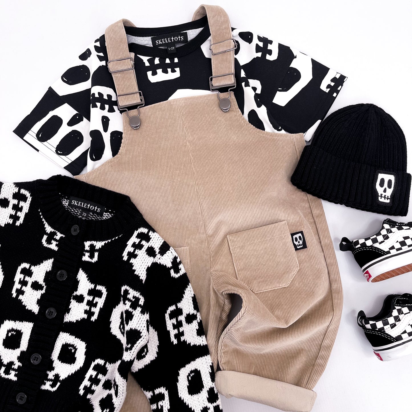NOT SO BASIC MUSHROOM CORDUROY DUNGAREES