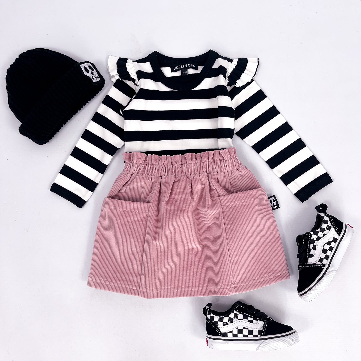 NOT SO BASIC PINK CORD SKIRT