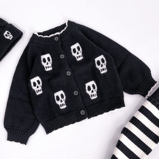SKELLY SKULL KNITTED CARDIGAN