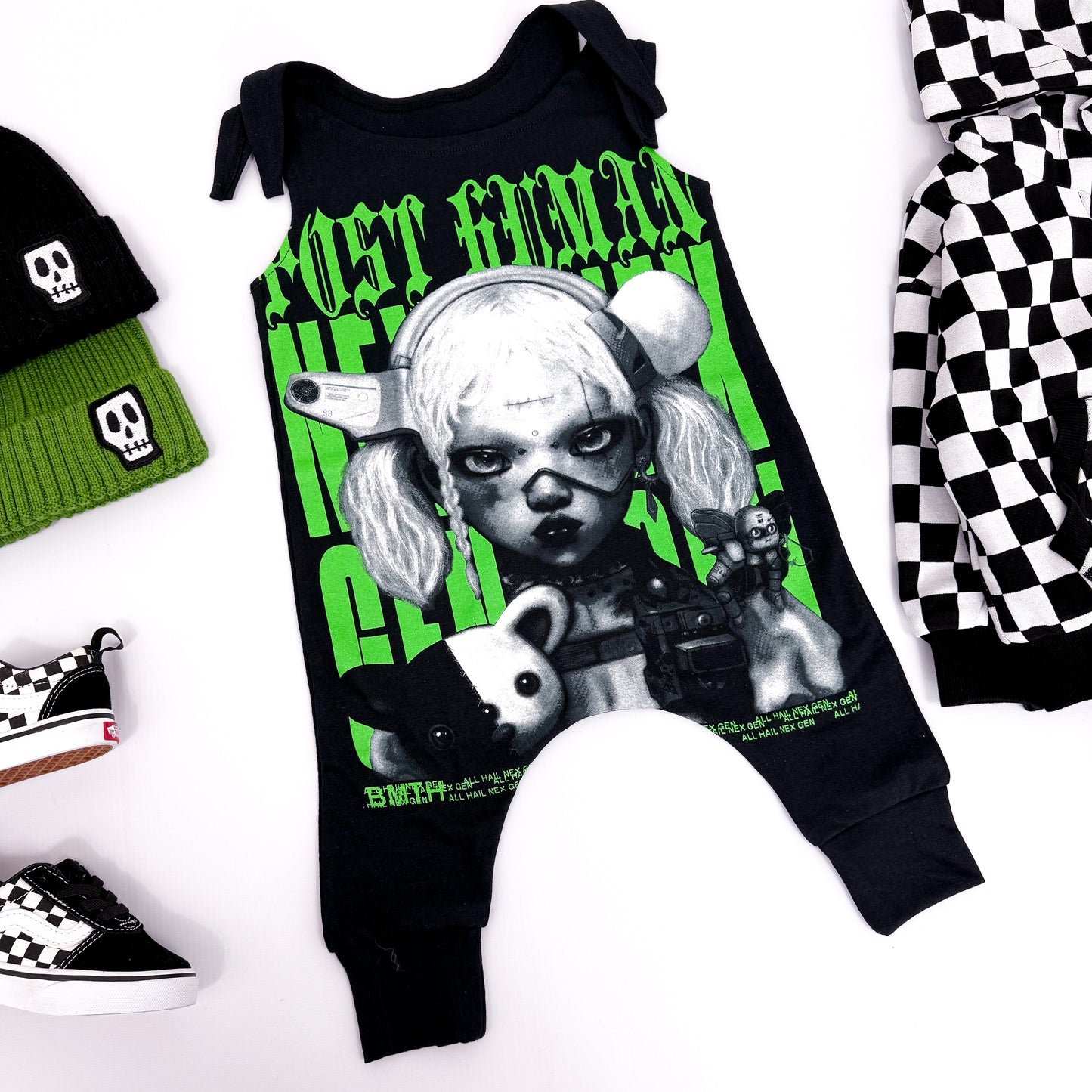 BRING ME THE HORIZON GREEN NEX GEN BAND ROMPER