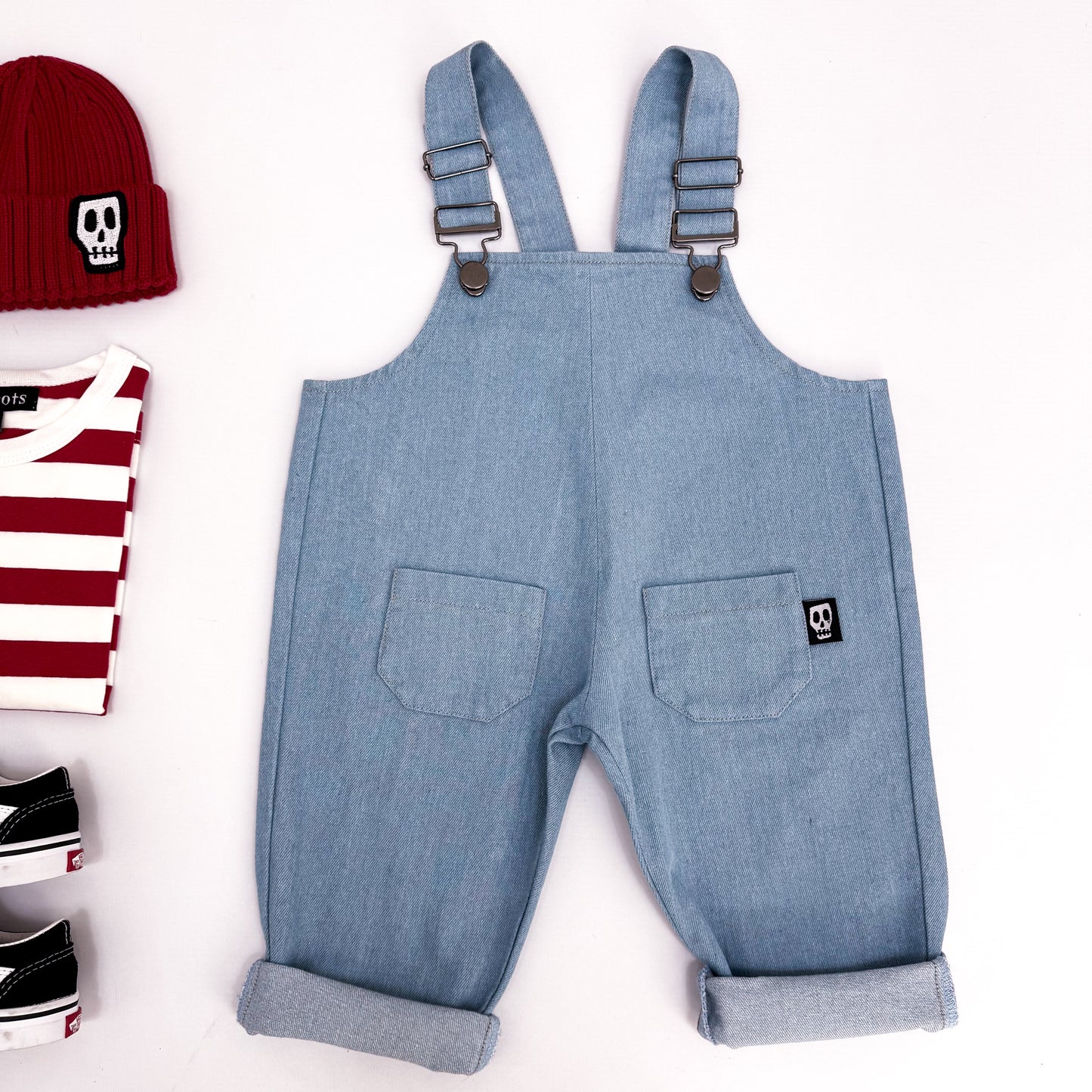 DENIM DUNGAREES