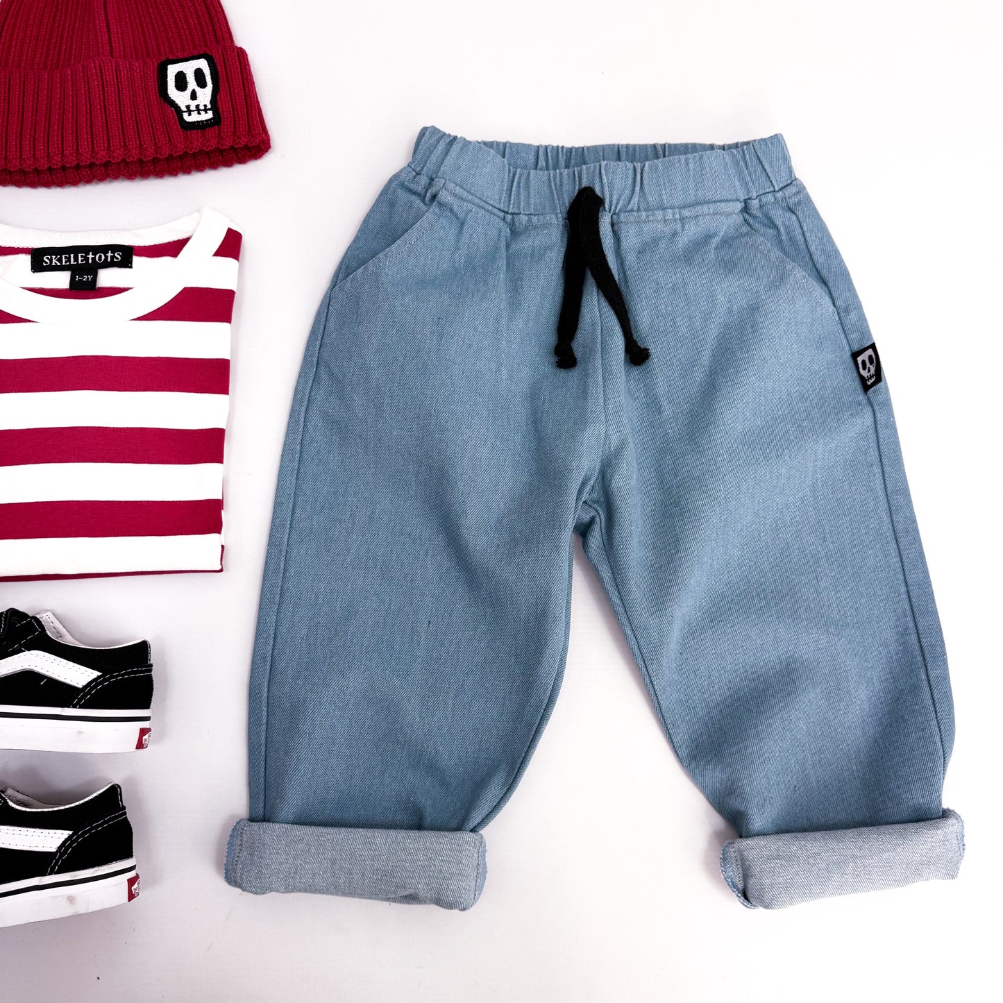 DENIM TROUSERS