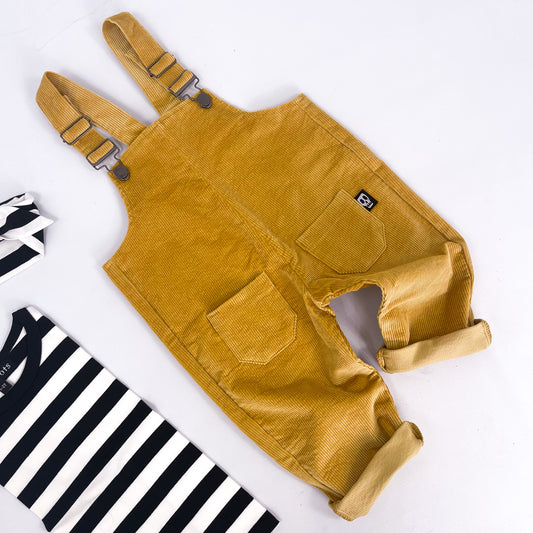 NOT SO BASIC MUSTARD CORD DUNGAREES