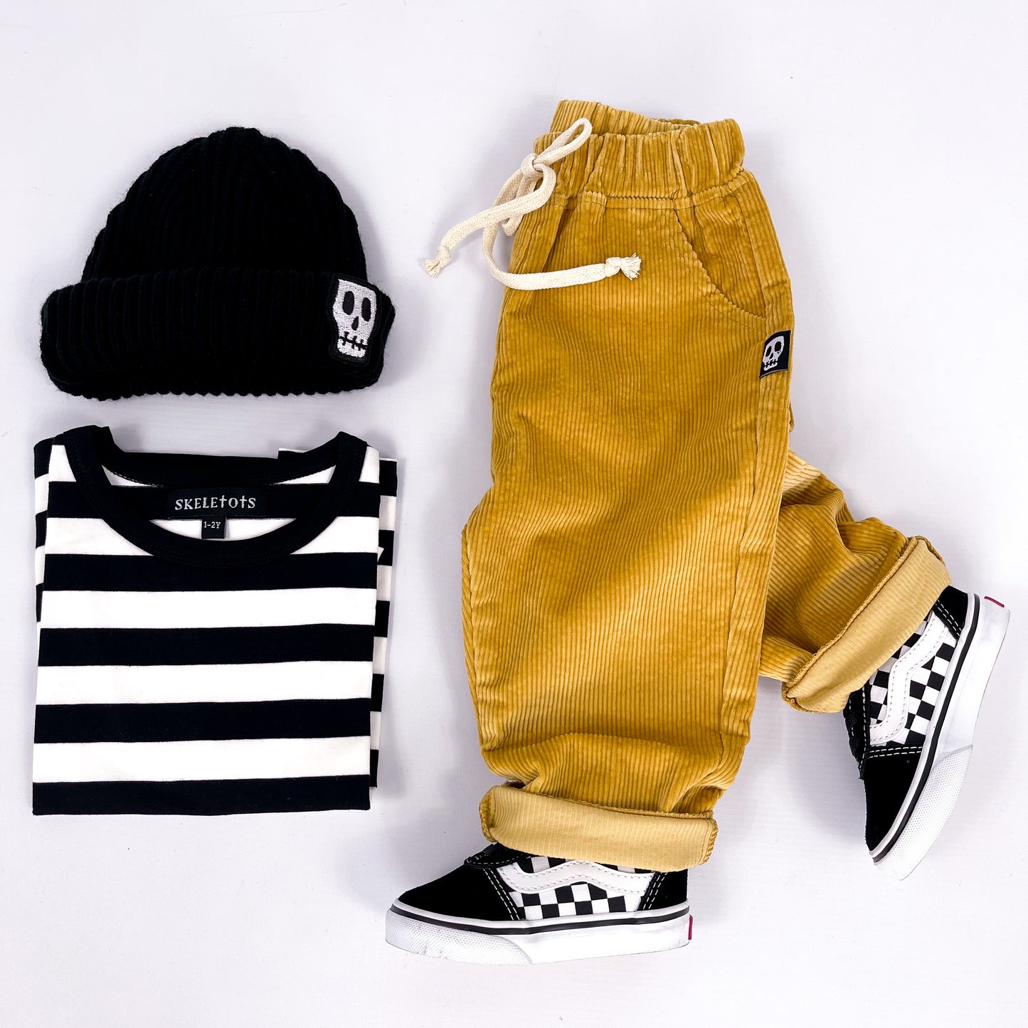 NOT SO BASIC MUSTARD CORD TROUSERS