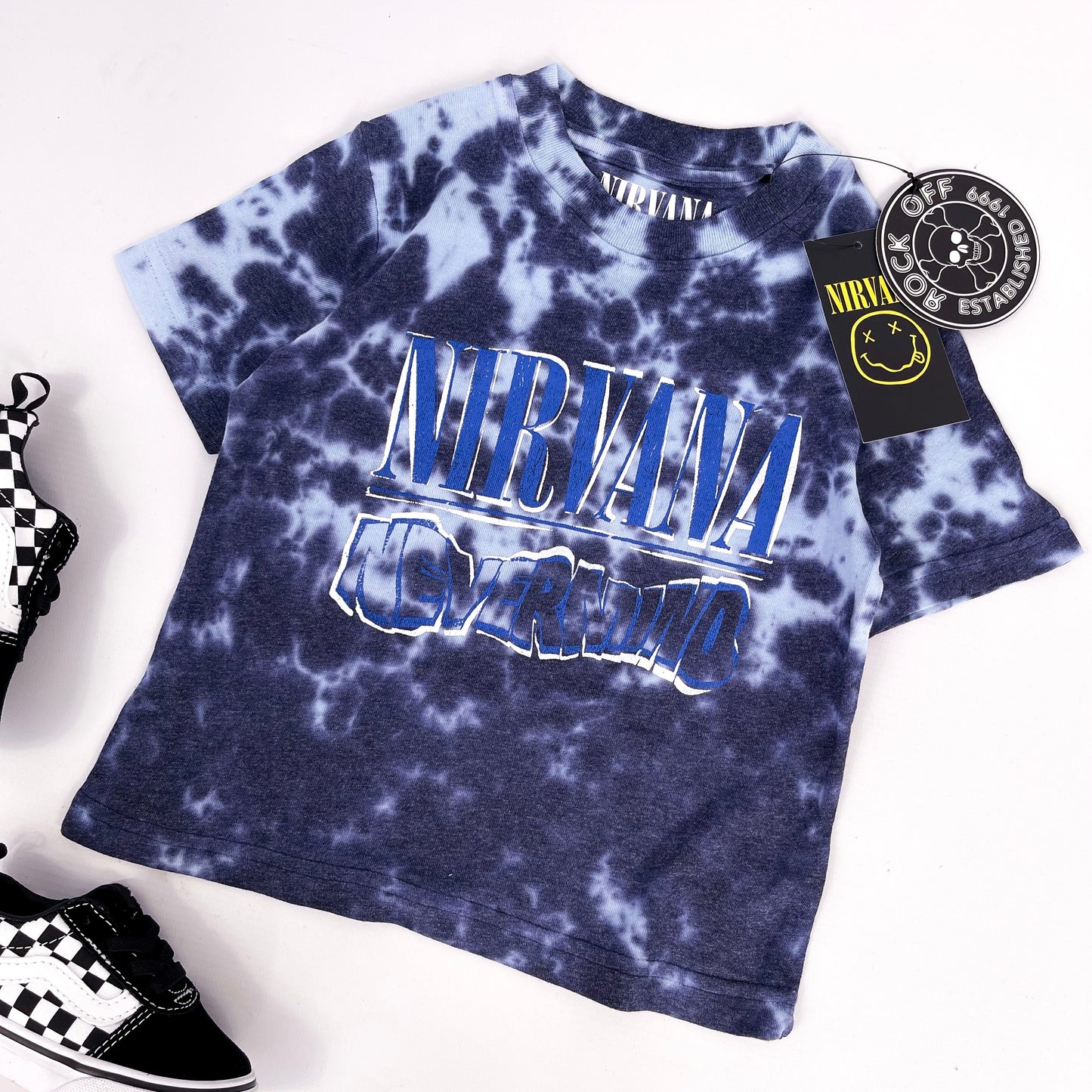Kids Nirvana band t shirt, Nevermind design