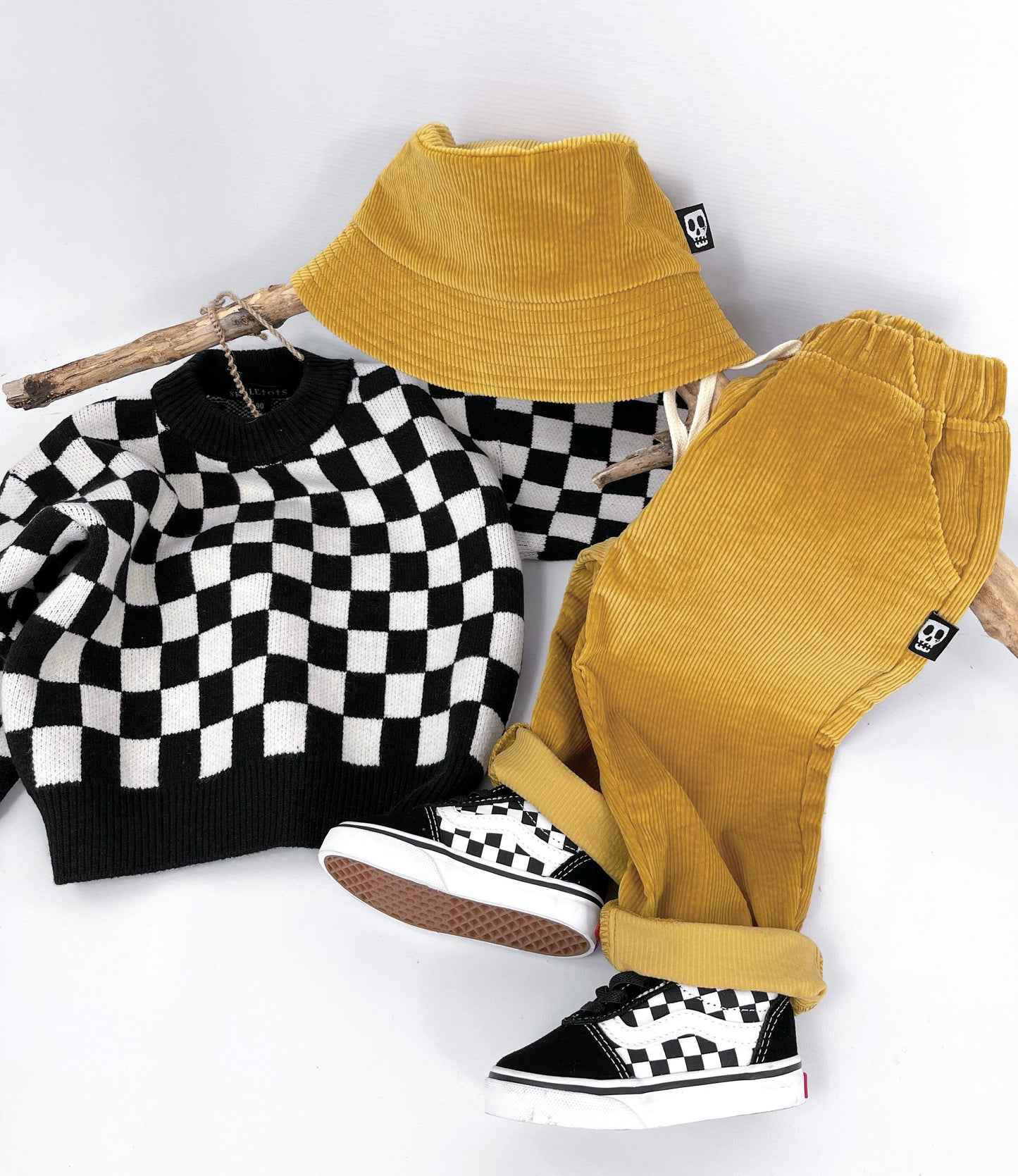 NOT SO BASIC MUSTARD CORD TROUSERS