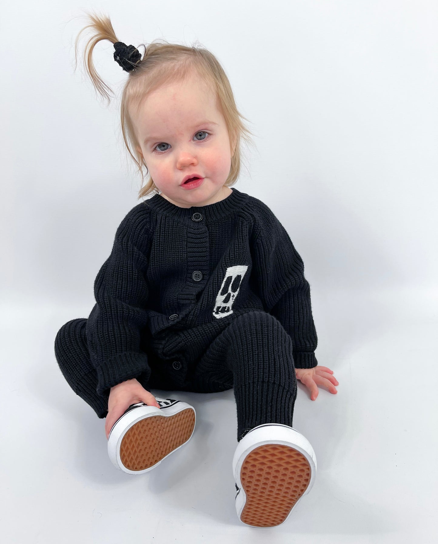 CHUNKY KNITTED SKELLY SKULL ALL IN ONE