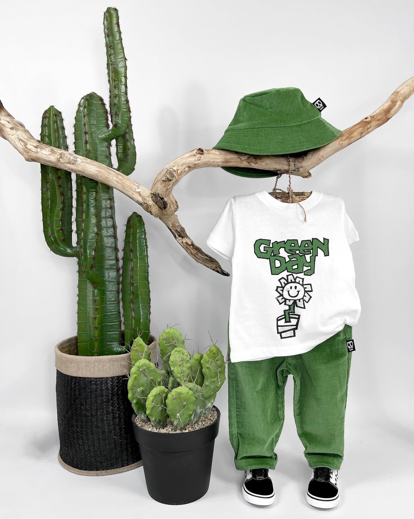 NOT SO BASIC GREEN CORD TROUSERS