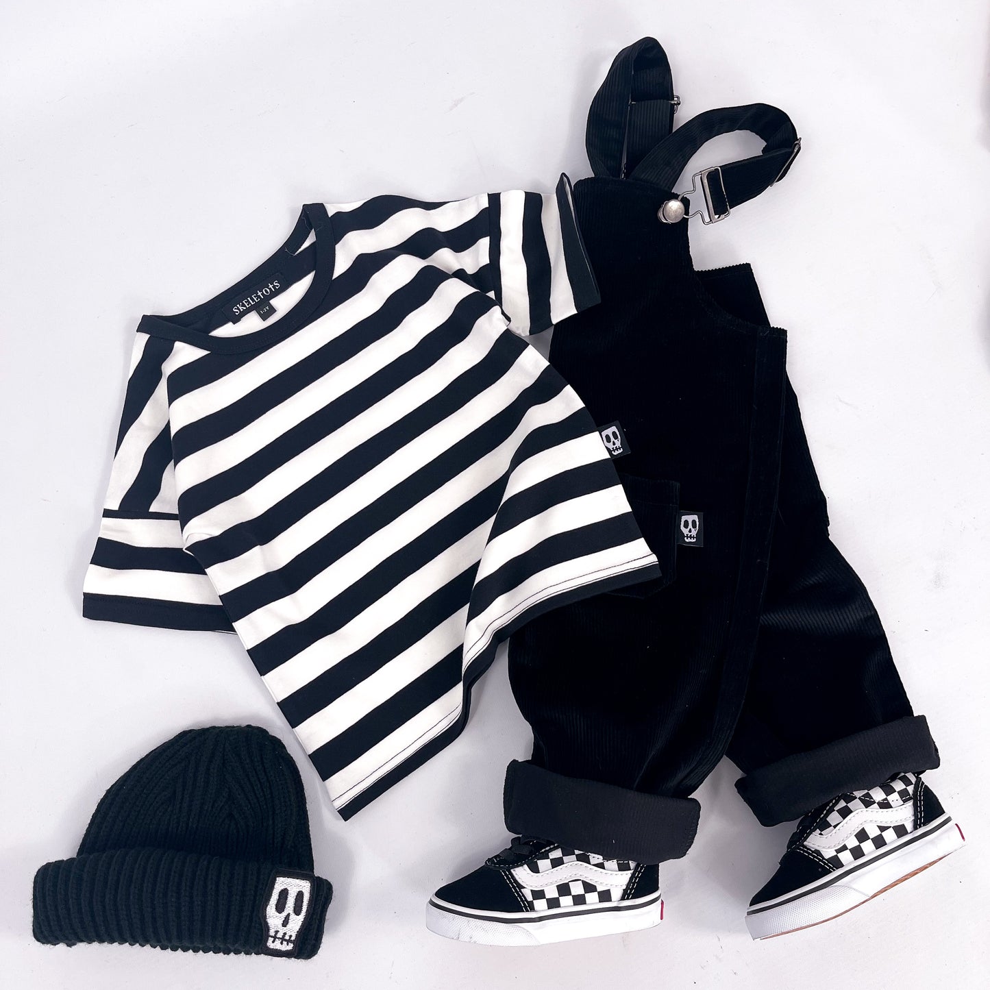 NOT SO BASIC BLACK & WHITE STRIPE TEE