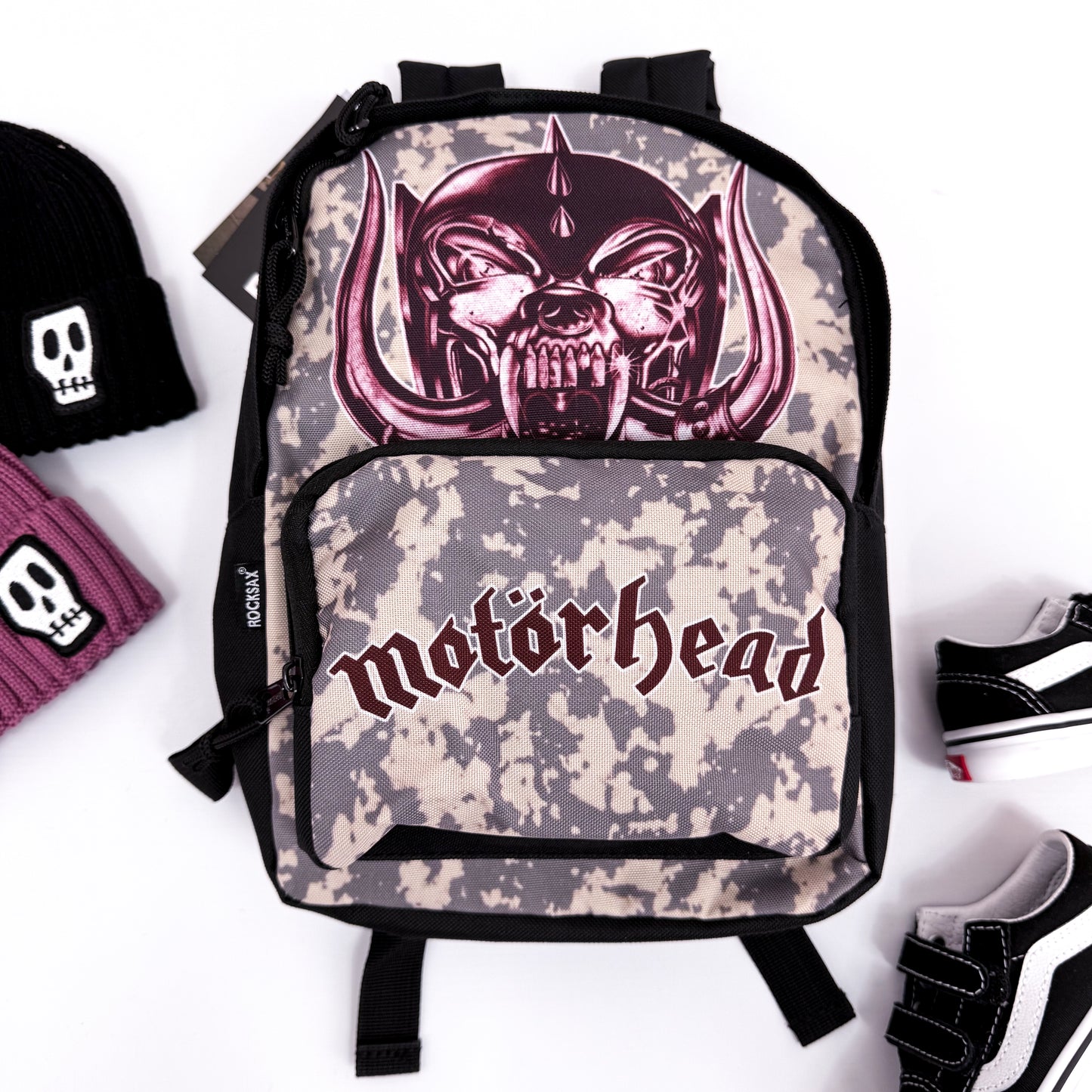 MOTORHEAD ROCKSAX MINI BACKPACK: ENGLAND WHITE