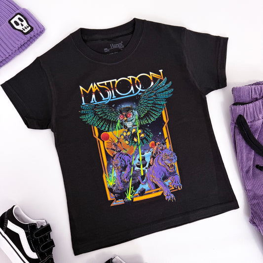MASTODON KIDS T-SHIRT: SPACE OWL BAND TEE