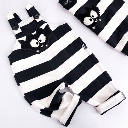 BAT PATCH STRIPE DUNGAREES