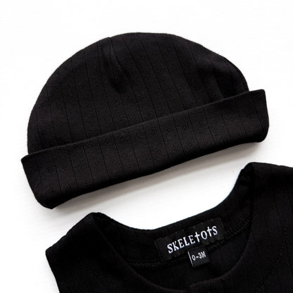 BABY POINTELLE BLACK HAT