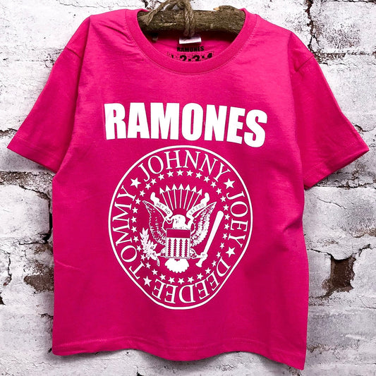 RAMONES KIDS PINK TEE
