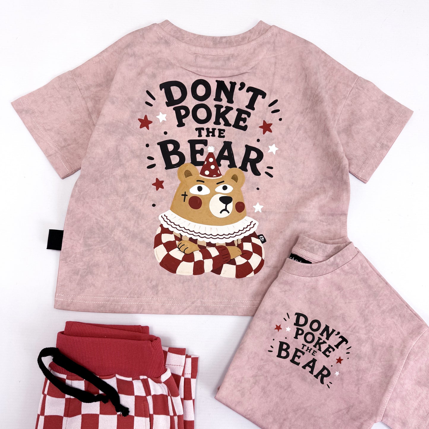 DON'T POKE THE BEAR BACKPRINT OVERSIZED TEE