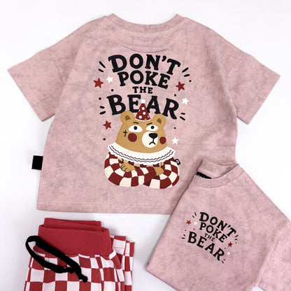 DON'T POKE THE BEAR BACKPRINT OVERSIZED TEE