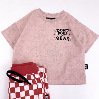 DON'T POKE THE BEAR BACKPRINT OVERSIZED TEE