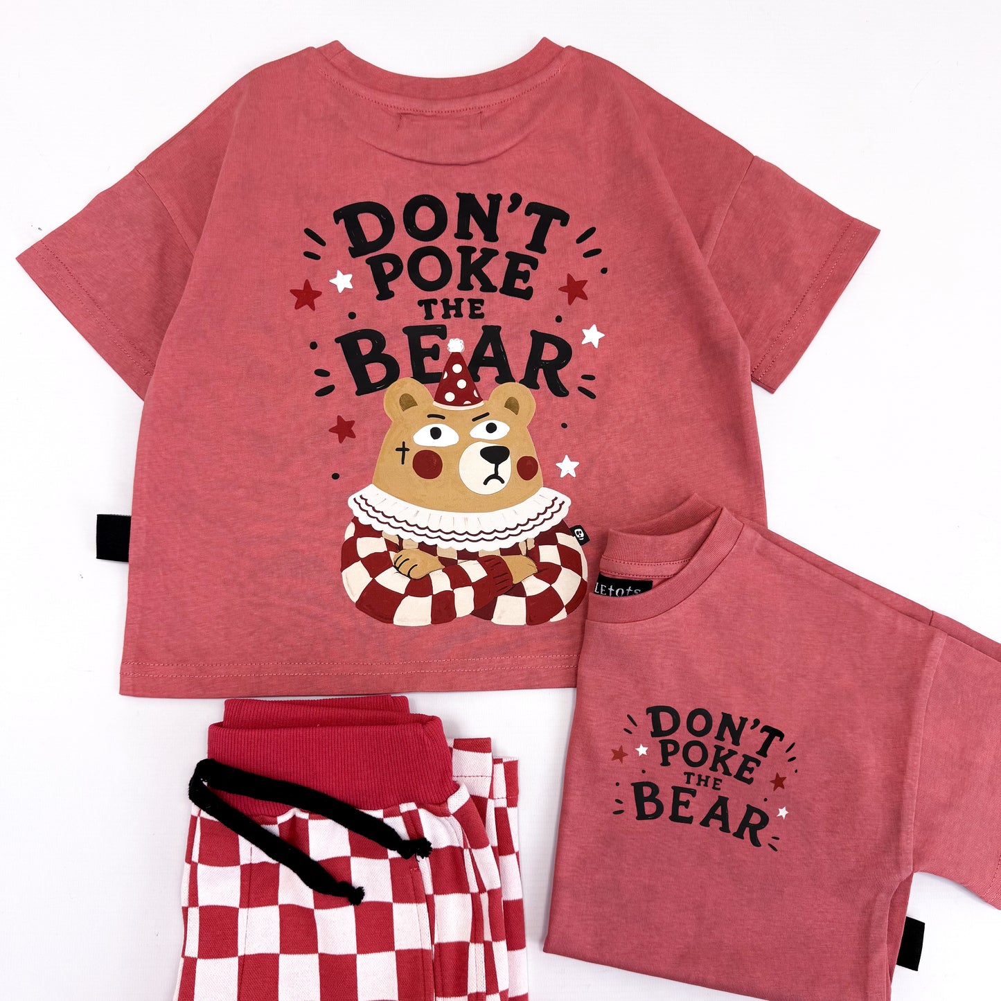 DON'T POKE THE BEAR BACKPRINT OVERSIZED TEE