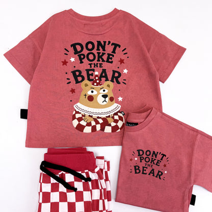 DON'T POKE THE BEAR BACKPRINT OVERSIZED TEE