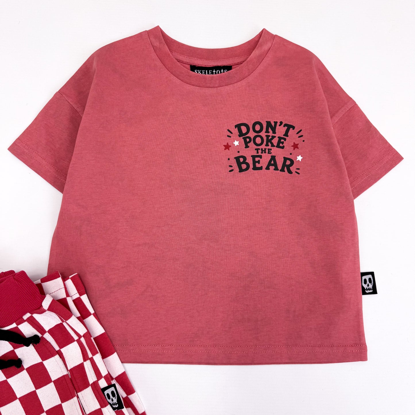 DON'T POKE THE BEAR BACKPRINT OVERSIZED TEE