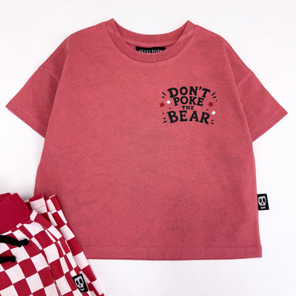 DON'T POKE THE BEAR BACKPRINT OVERSIZED TEE