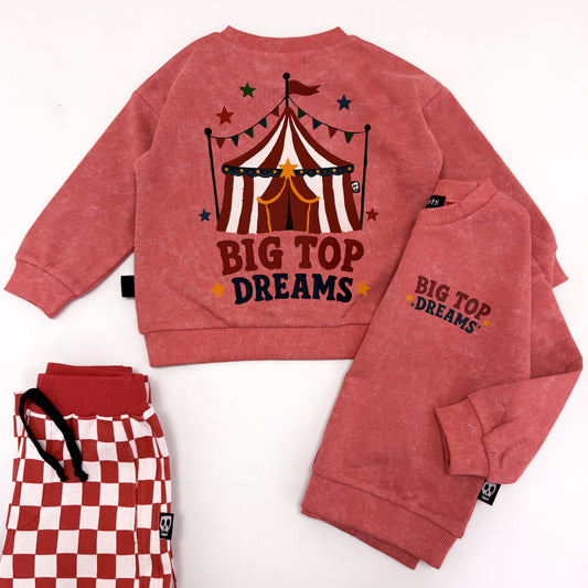 BIG TOP DREAMS BACKPRINT OVERSIZED SWEATSHIRT