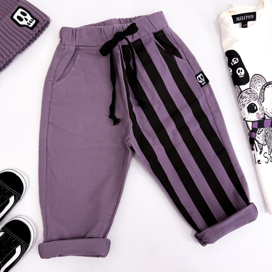 SMOKEY LILAC STRIPE TROUSERS