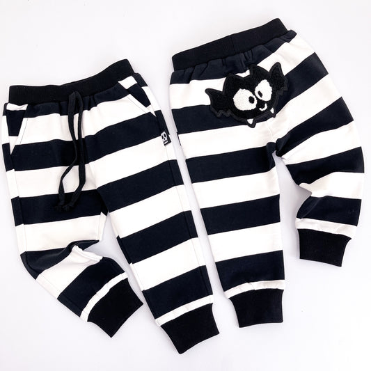 BAT PATCH STRIPE JOGGERS