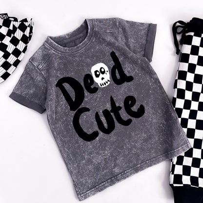 DEAD CUTE DISTRESSED STYLE TEE