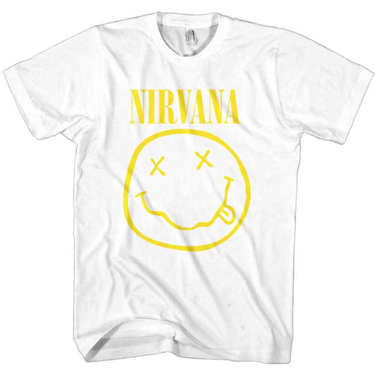 NIRVANA KIDS T-SHIRT: YELLOW HAPPY FACE