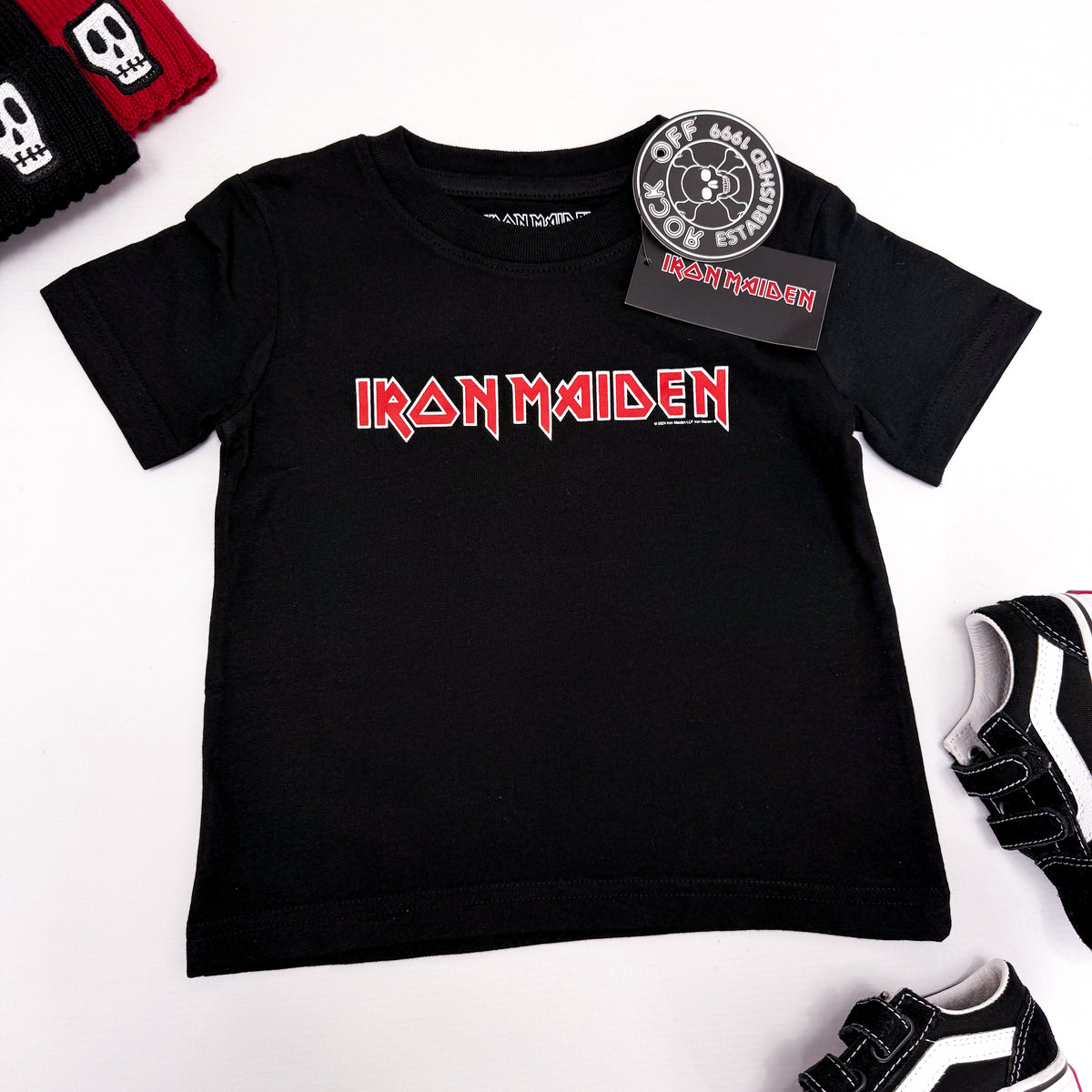 Iron Maiden Kids T-Shirt: Logo (Black)
