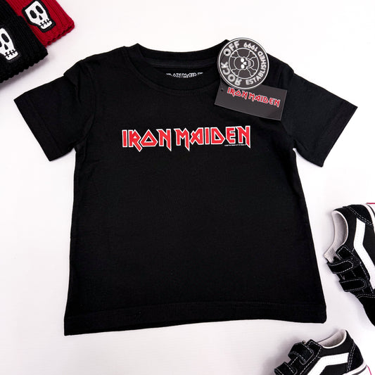 Iron Maiden Kids T-Shirt: Logo (Black)
