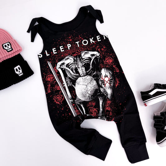 SLEEP TOKEN UNISEX T-SHIRT: THE LOVE YOU WANT SKELETON BAND ROMPER