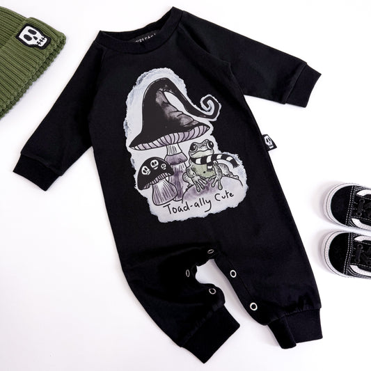 TOAD-ALLY CUTE FOOTLESS ROMPER