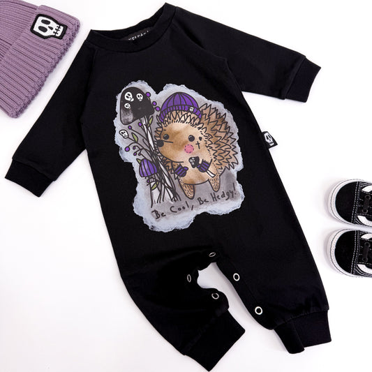 BE COOL, BE HEDGY FOOTLESS ROMPER