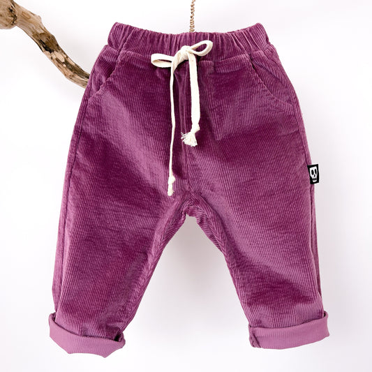 NOT SO BASIC MAUVE CORD TROUSERS