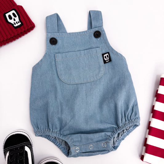 DENIM BABY ROMPER