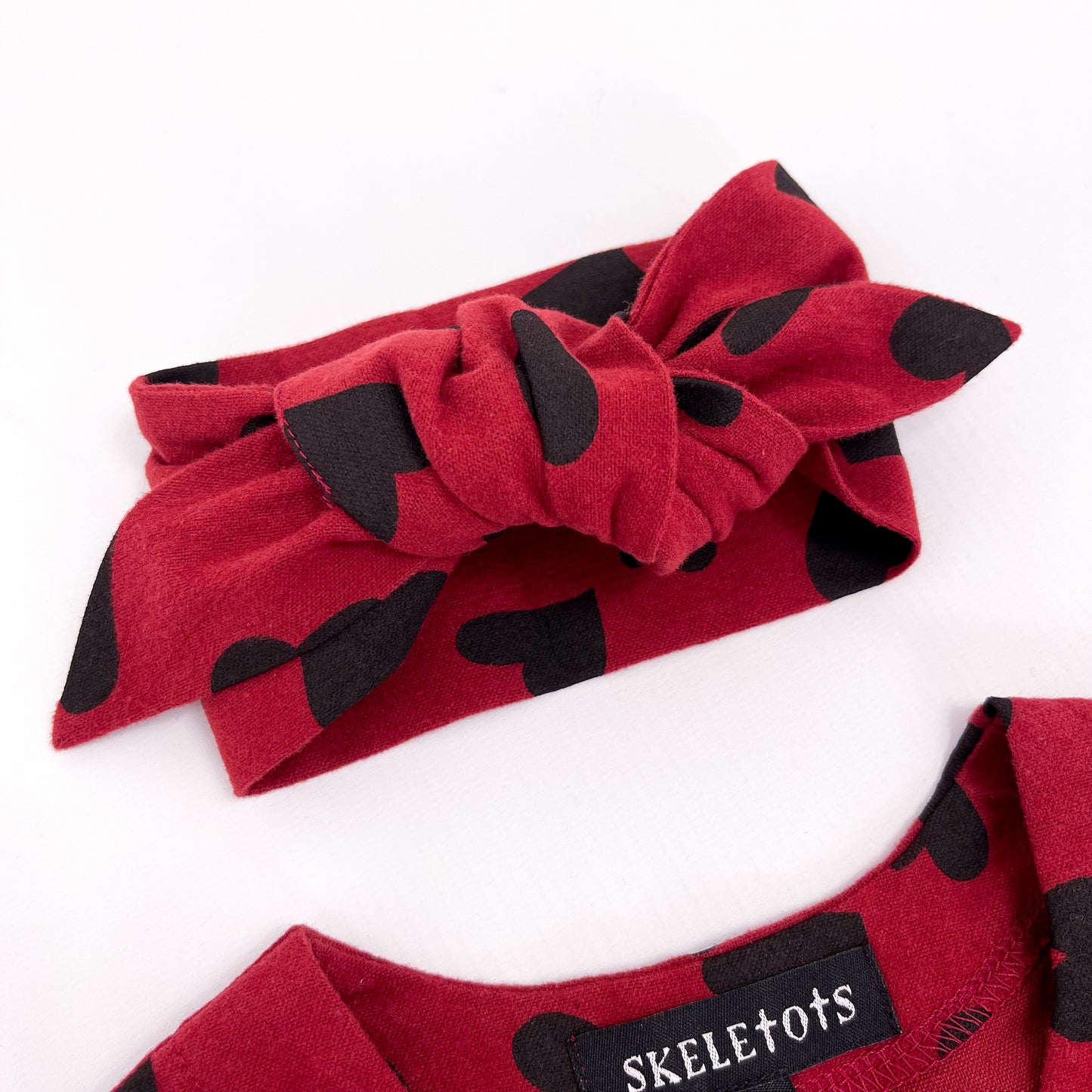 LOVE HEART RED HEADBAND