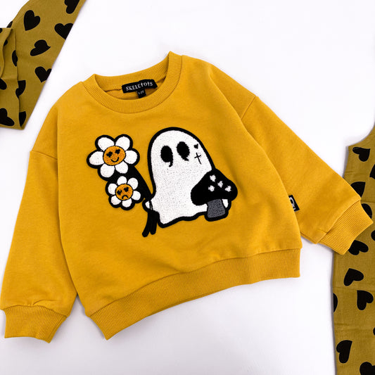 DAISY GHOST MUSTARD SWEATSHIRT