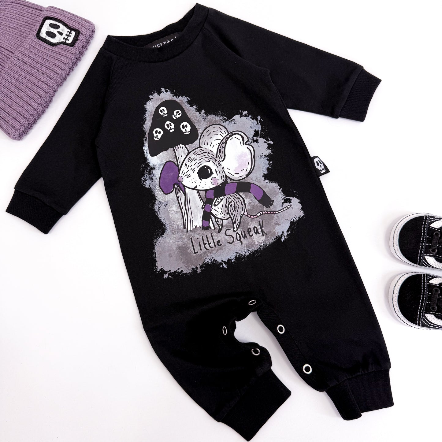 LITTLE SQUEAK FOOTLESS ROMPER