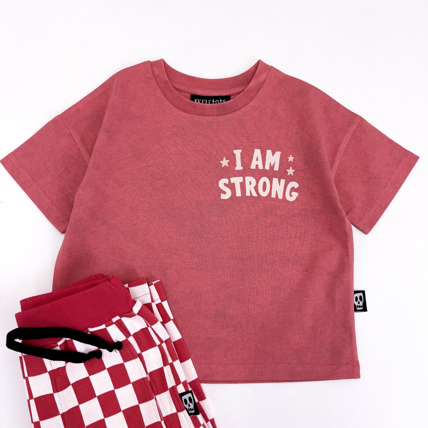 I AM STRONG BACKPRINT OVERSIZED TEE