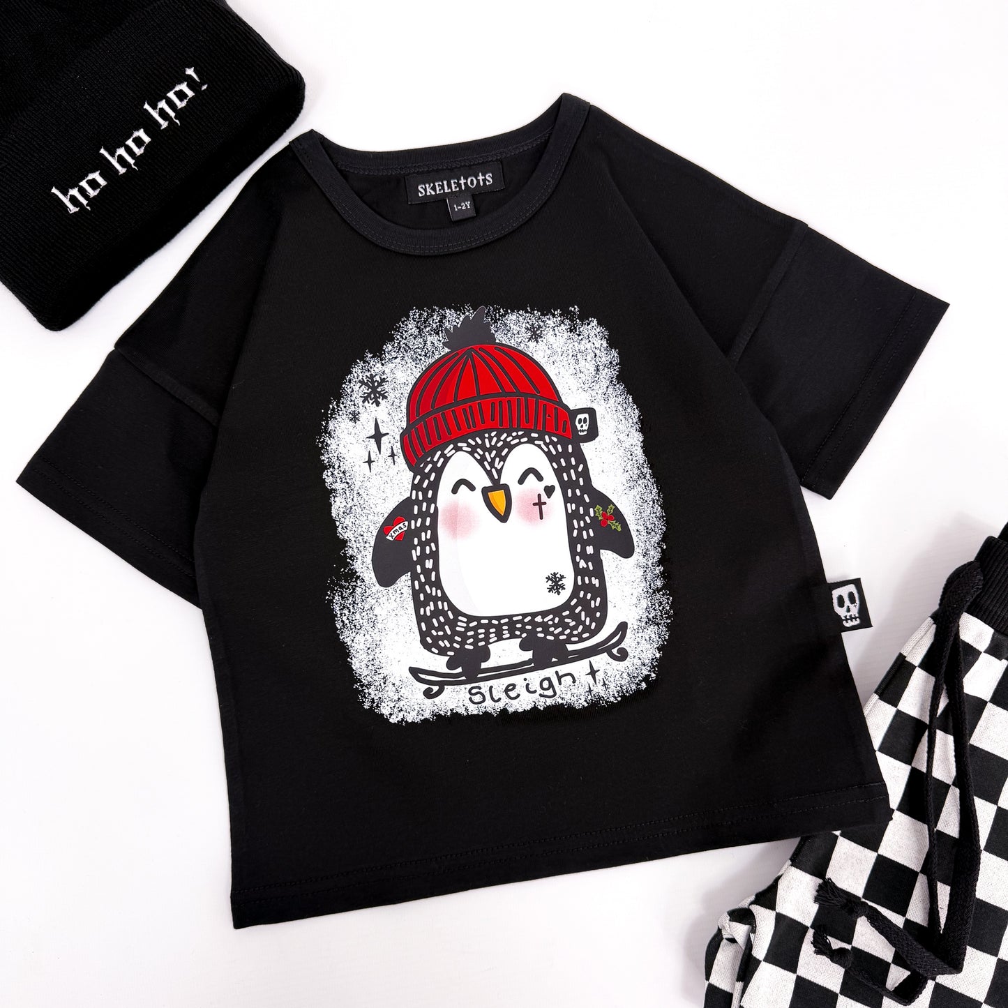 SLEIGH PENGUIN CHRISTMAS TEE