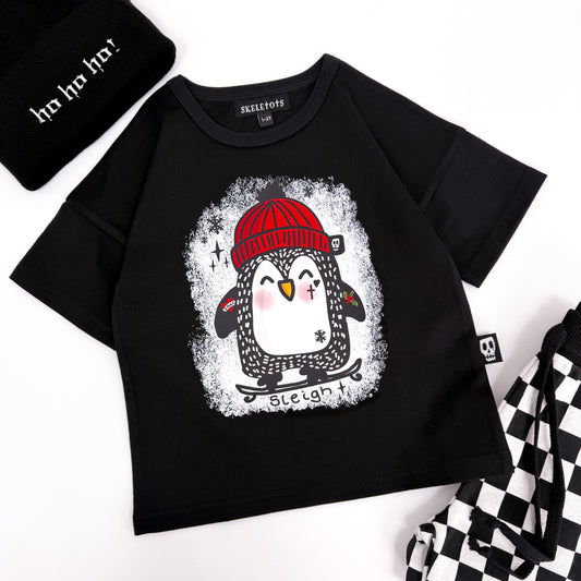 SLEIGH PENGUIN CHRISTMAS TEE
