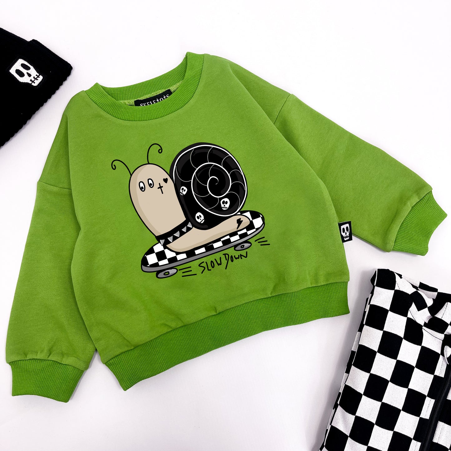 SLOW DOWN GREEN SWEATSHIRT