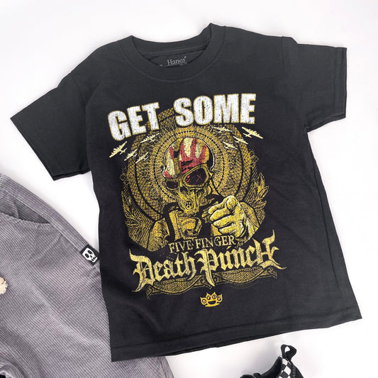 Kids Five Finger Death Punch band t -shirt with Get Some Kids design