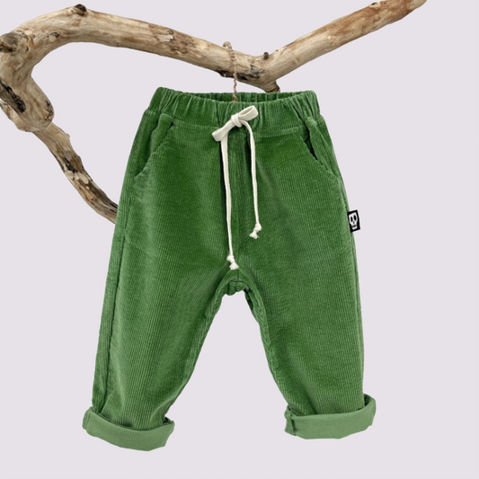 NOT SO BASIC GREEN CORD TROUSERS