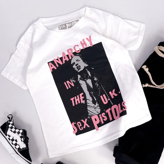 Kids Sex Pistols band t shirt,  Anarchy In The UK design