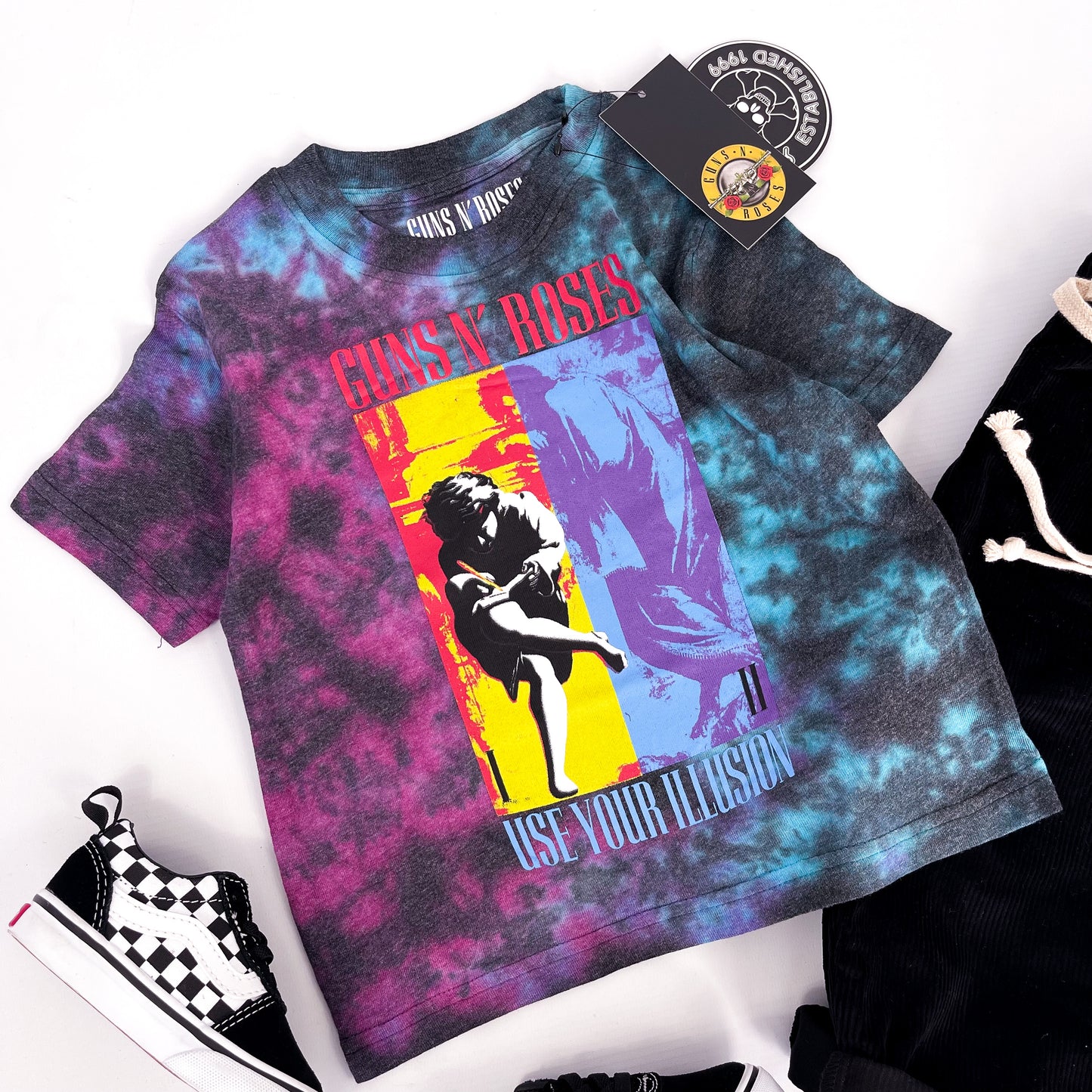 Kids Guns N' Roses band t shirt, Use Your Illusion design